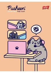 PUSHEEN SEŠIT / ZÁPISNÍK  A5 - ČTVEREČEK 
