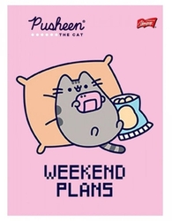 PUSHEEN SEŠIT / ZÁPISNÍK  A5 - ČTVEREČEK
