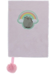 PUSHEEN PLYŠOVÝ BLOK / DENÍK A5 S BAMBULKOU 