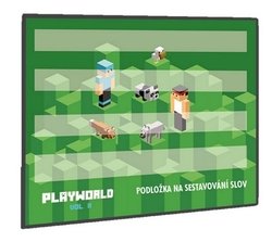 MINECRAFT PLAYWORLD PODLOŽKA NA SESTAVOVÁNÍ SLOV