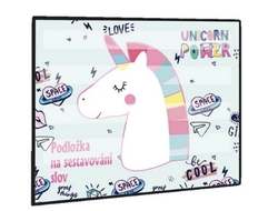 Podložka na sestavování slov - Unicorn