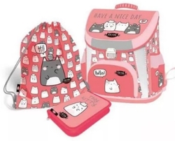 ŠKOLNÍ SET KIT TOK / AKTOVKA/BATOH/PENÁL/ PYTLÍK /