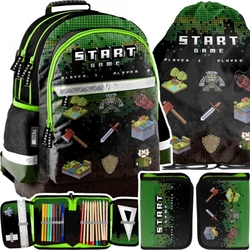 ŠKOLNÍ SET MINECRAFT / BATOH, VAK, PENÁL /  