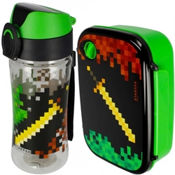 MINECRAFT SVAČINOVÝ BOX + láhev