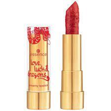 ESSENCE love, luck & dragons creamy lipstick 02 - RTĚNKA