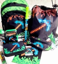 Minecraft /pixel game/ školní/studentský batoh 1