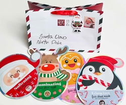 CHRISTMAS VÁNOČNÍ PLEŤOVÉ MASKY V DÁRKOVÉ TAŠTIČCE