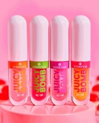 ESSENCE JUICY BOMB PARTY lip oil - olej na rty - 4ks
