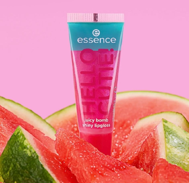 ESSENCE JUICY BOMB Lesk na rty Say it with Hello cutie! 02 Witty Watermelon