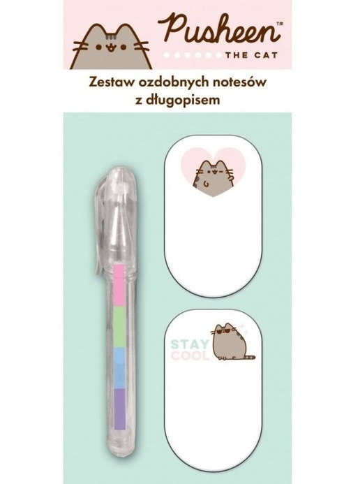 Mini duhové pero + 2  samolepicí poznámkové bloky PUSHEEN