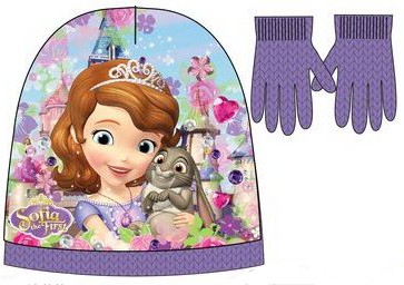 PRINCEZNA SOFIE PRVNÍ ČEPICE + RUKAVIC DISNEY