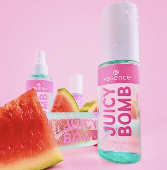 Essence JUICY BOMB tropical tělová mlha Watermelon Wave 